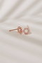 Heliophilia Silver Pendientes de Plata de Ley 925 Oro Rosa ELKAB92191R